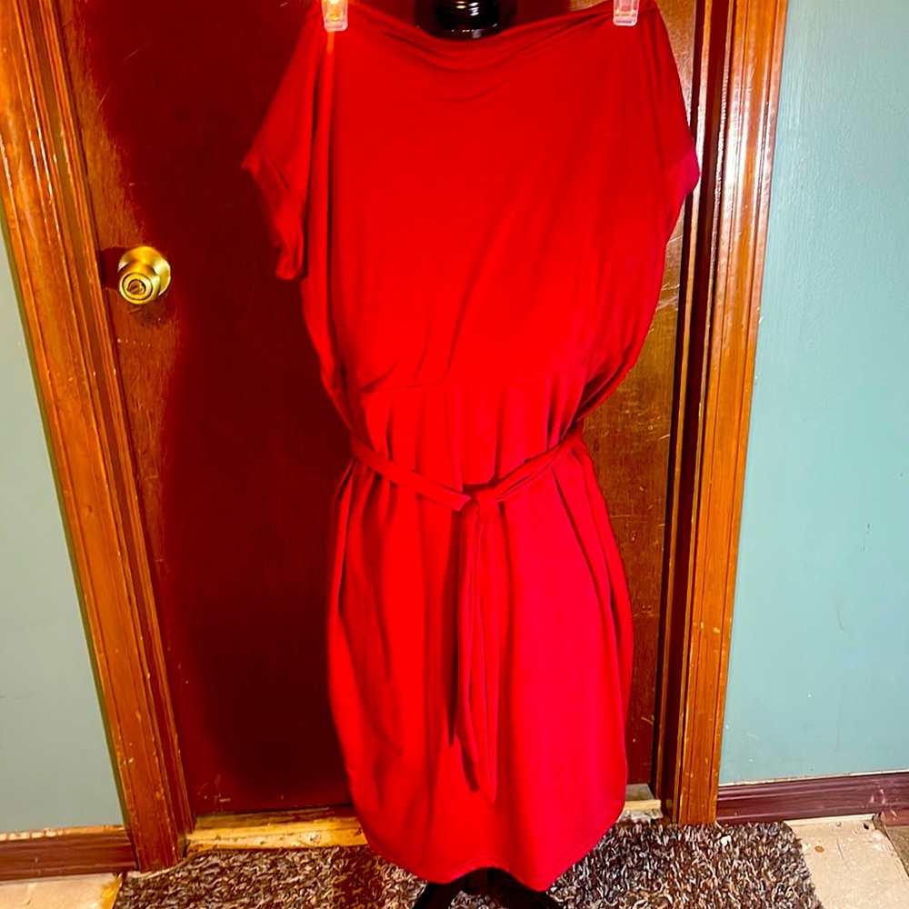 Women red dress